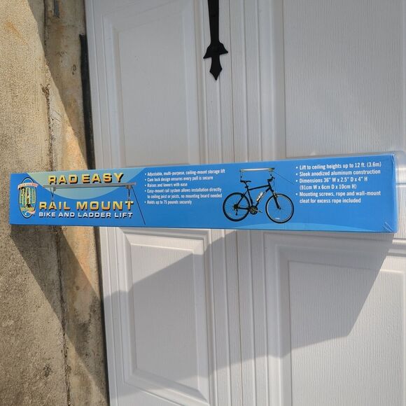 RAD Cycle Products Rail Mount Bike and Ladder Lift for Your Garage or Workshop H - Picture 1 of 3